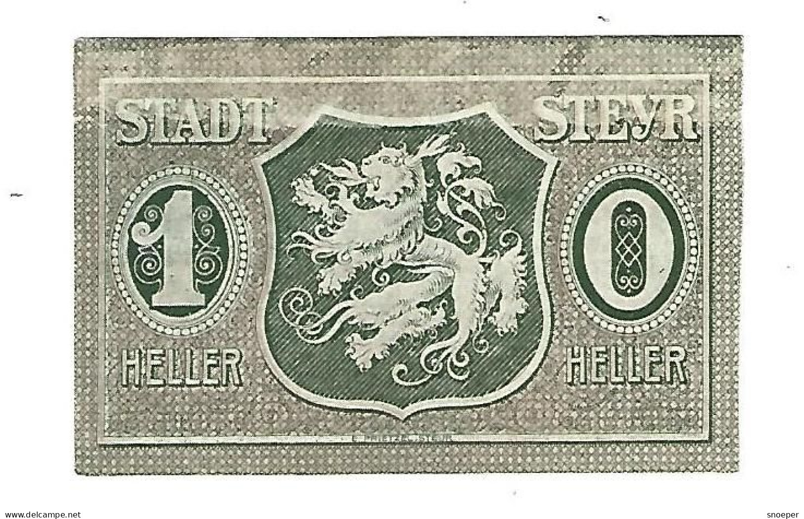 **notgeld   Austria Steyr  10 Heller  Serie Compleet  1034.2c - Autriche