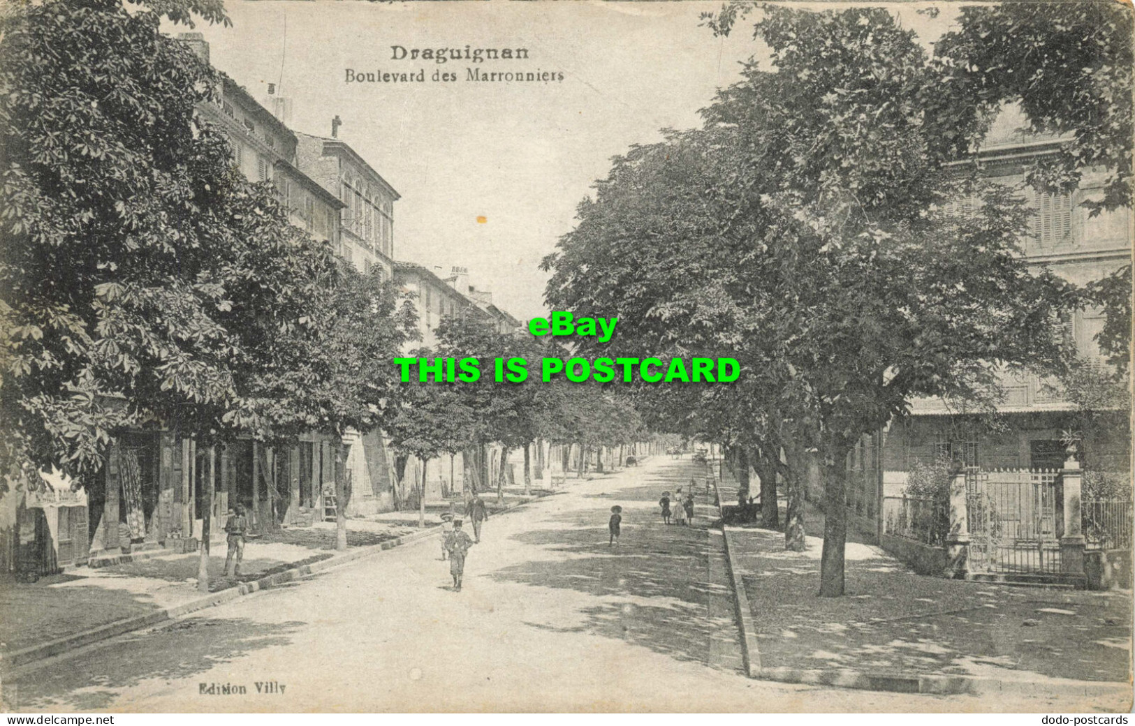 R596611 Draguignan. Boulevard Des Marronniers. Villy. 1909. A. Thiriat - Wereld