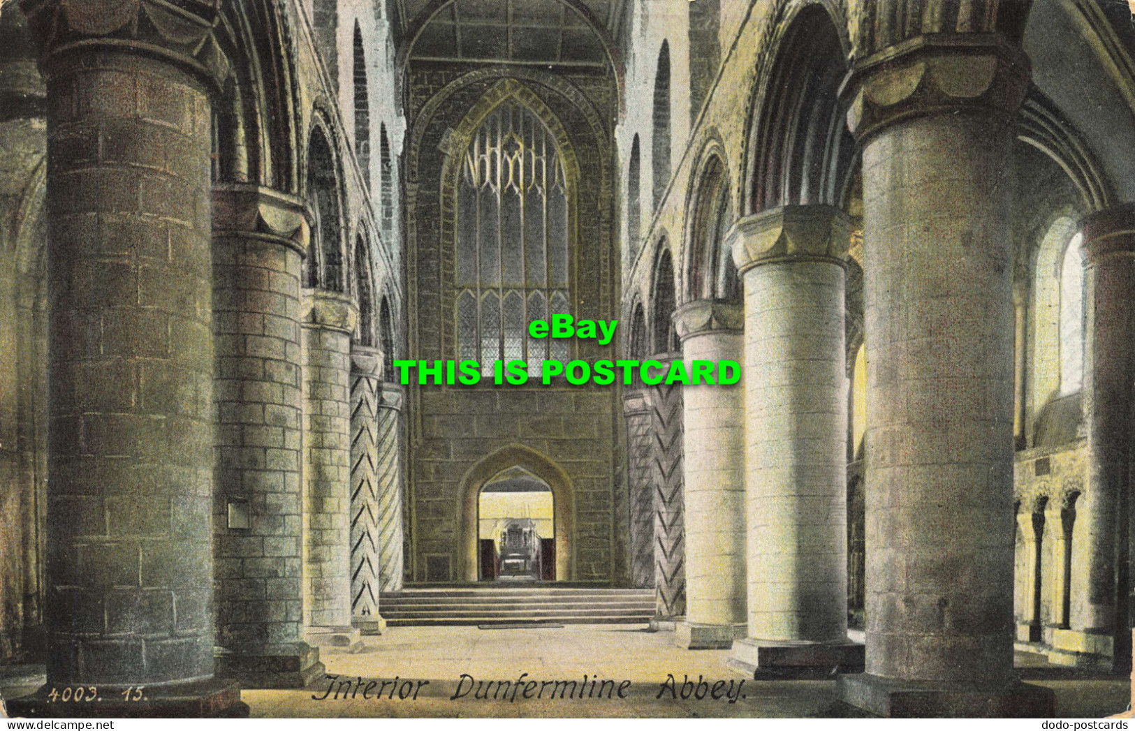 R597129 4003. 15. Interior Dunfermline Abbey. Hartmann - Wereld