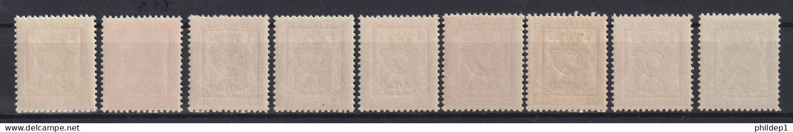 Belgique: COB N° PRE428/36 **, MNH, Neuf(s). TTB !!! Voir Le(s) Scan(s) !!! - Typo Precancels 1936-51 (Small Seal Of The State)