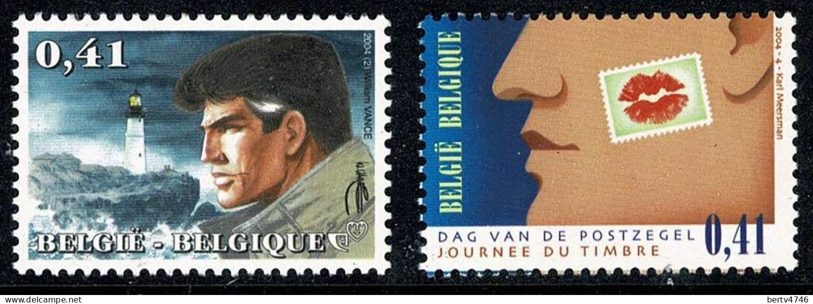 Belg. 2004  OBP/COB 3233**, 3245**, Yv 3220**, 3232**, Mi 3282**, 3294** MNH - Nuevos