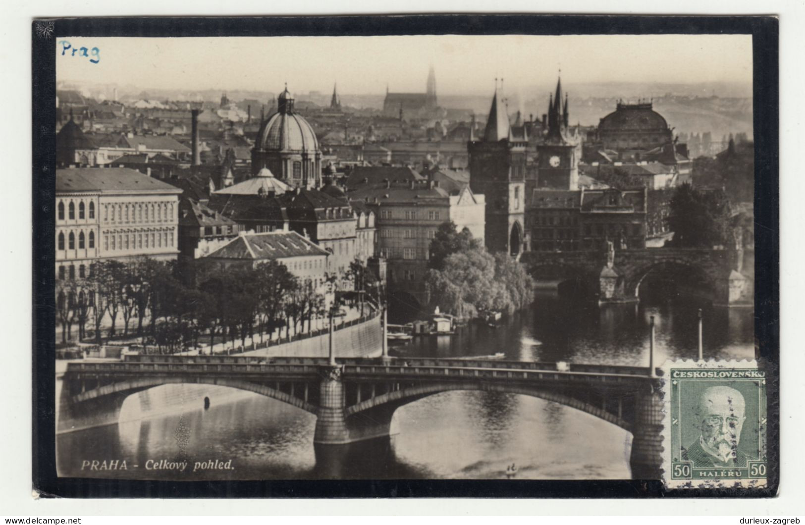 Prague Old Postcard Posted 1934 B240503 - Czech Republic