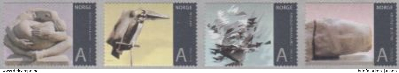 Norwegen Mi.Nr. 1700-03 Norweg.Kunst, Skulpturen, Skl. (4 Werte) - Unused Stamps