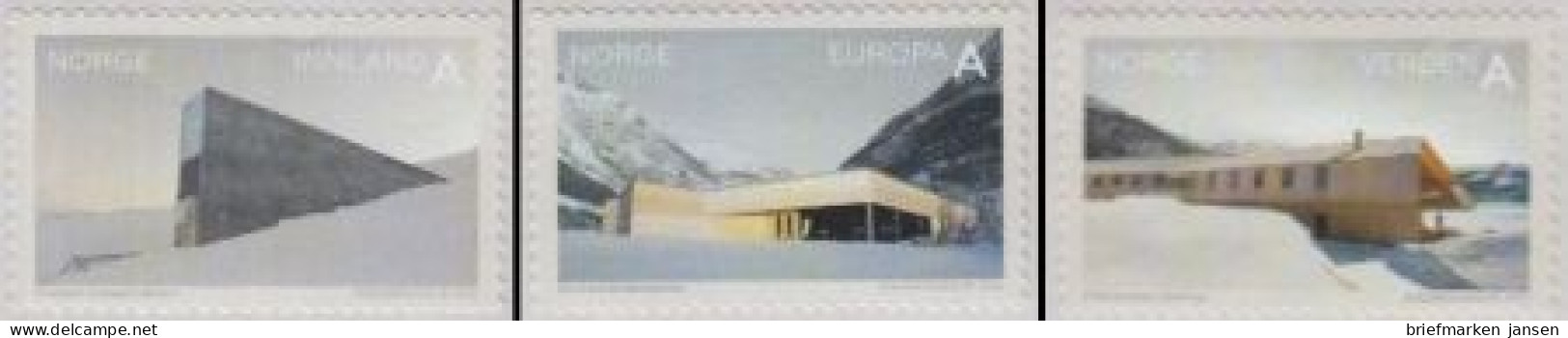 Norwegen Mi.Nr. 1752-54 Tourismus, Skl. (3 Werte) - Unused Stamps