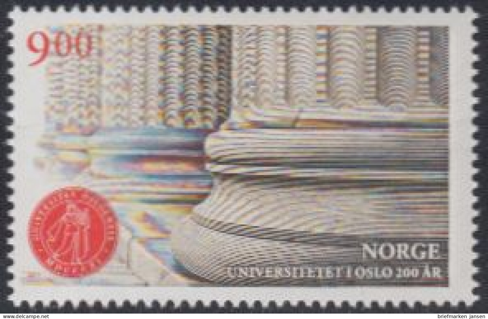 Norwegen Mi.Nr. 1760 Universität Oslo (9,00) - Unused Stamps