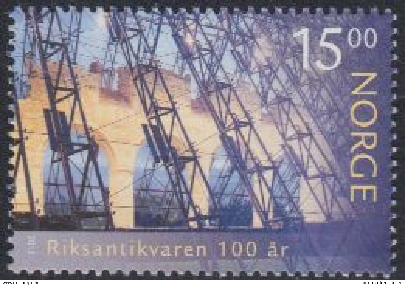 Norwegen Mi.Nr. 1799 Zentralamt F.Denkmalpflege, Domruine Hamar (15,00) - Ongebruikt