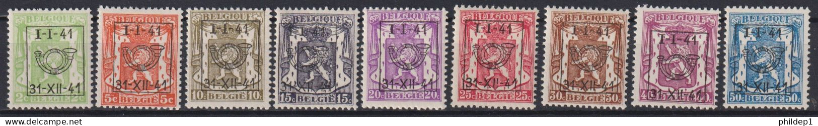 Belgique: COB N° PRE455/63 **, MNH, Neuf(s). TTB !!! Voir Le(s) Scan(s) !!! - Typo Precancels 1936-51 (Small Seal Of The State)