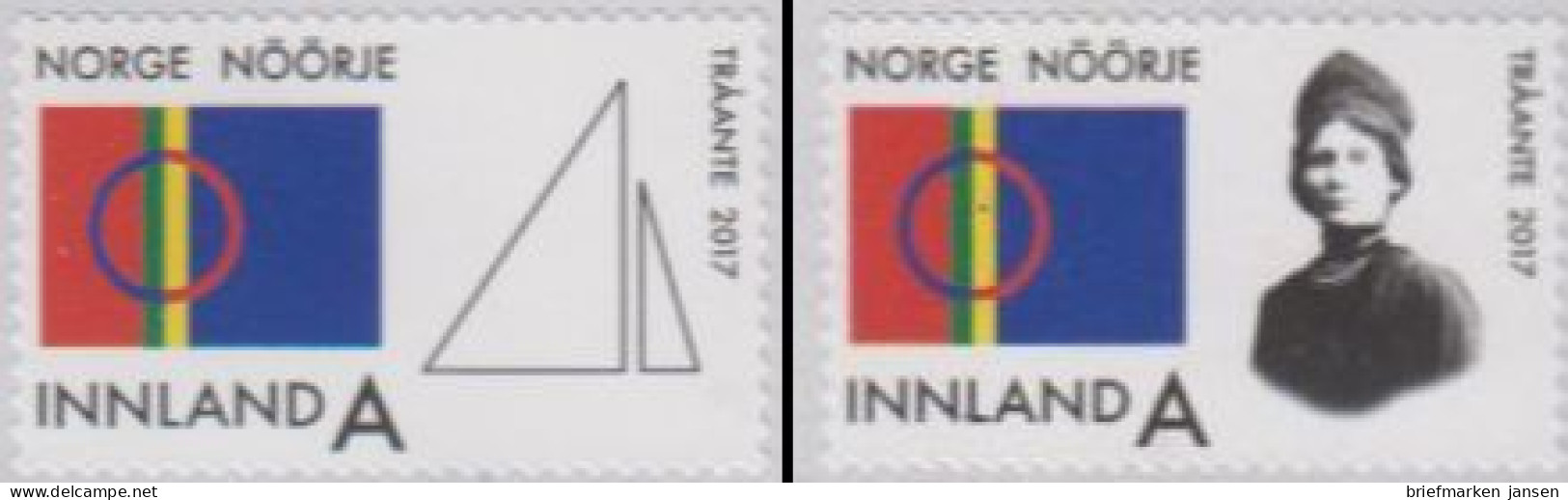 Norwegen MiNr. 1929-30 Länderübergreifende Konferenz Der Samen (2 Werte) - Unused Stamps