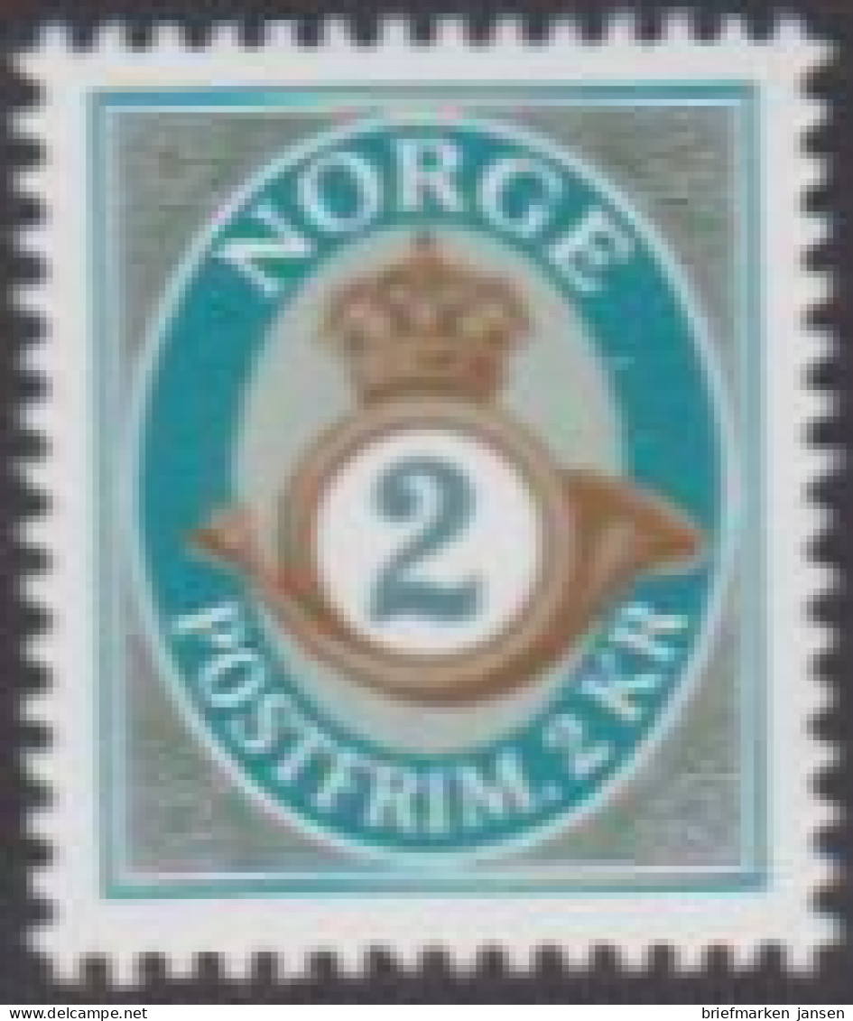 Norwegen MiNr. 1958 Freim. Posthorn, Skl (2) - Nuevos