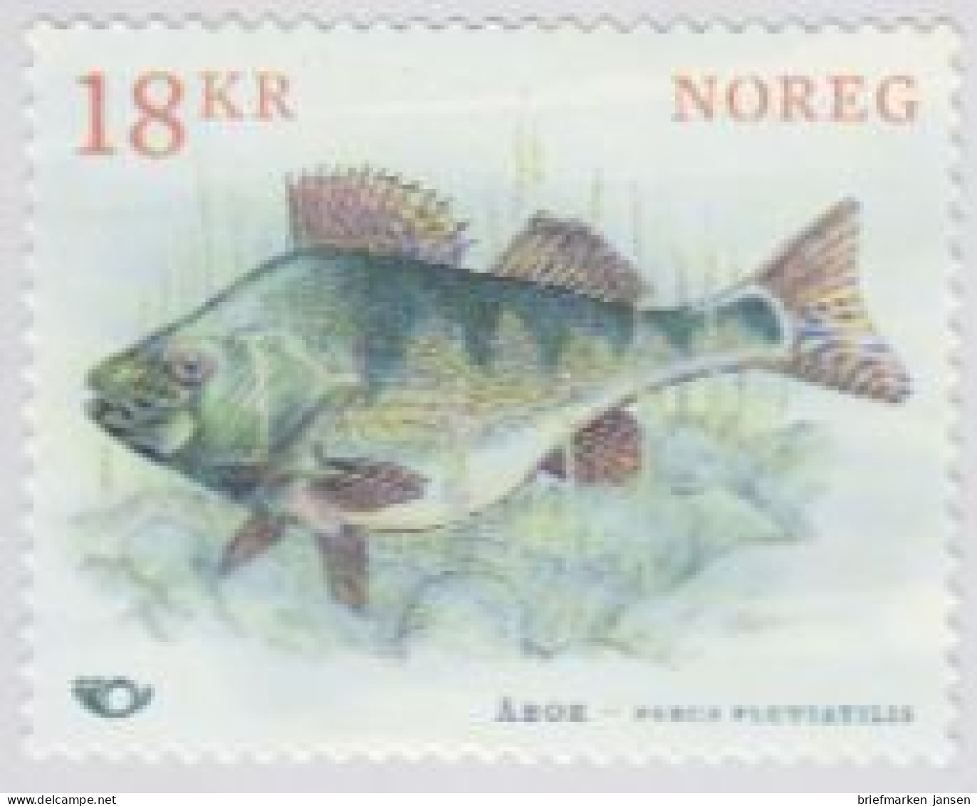 Norwegen MiNr. 1967 NORDEN, Flussbarsch, Skl (18) - Neufs