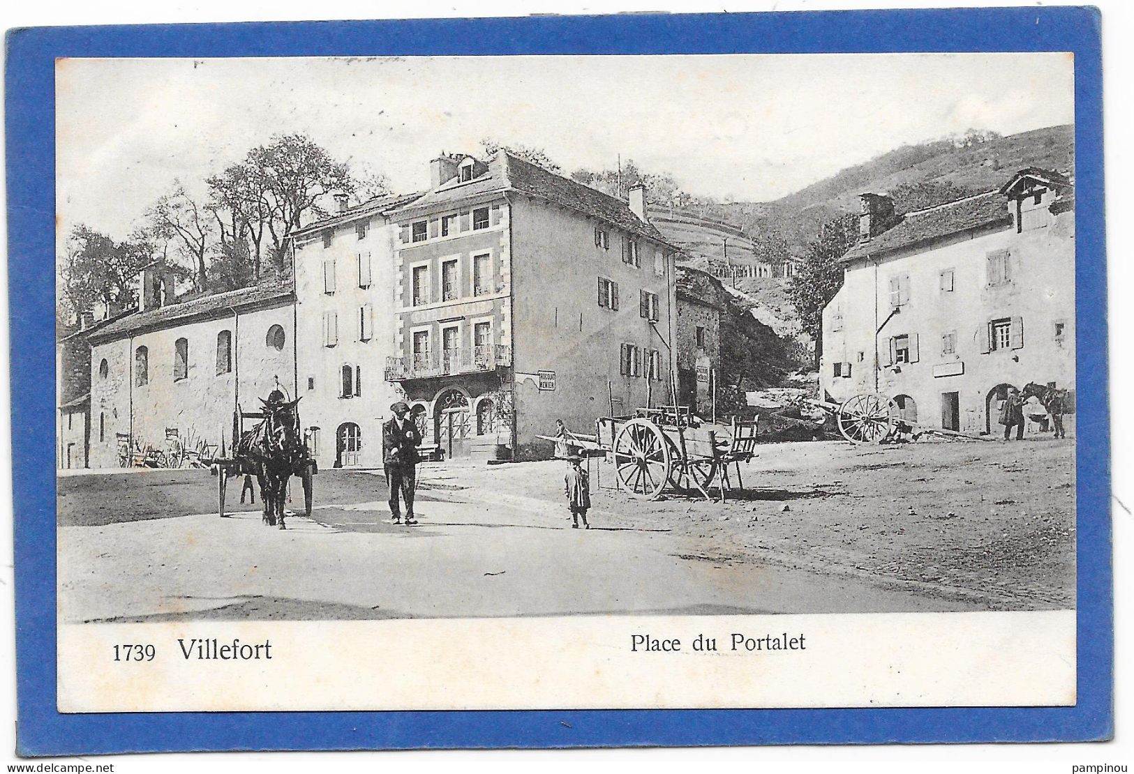 48 - VILLEFORT - Place Du Portalet - Animée - Villefort