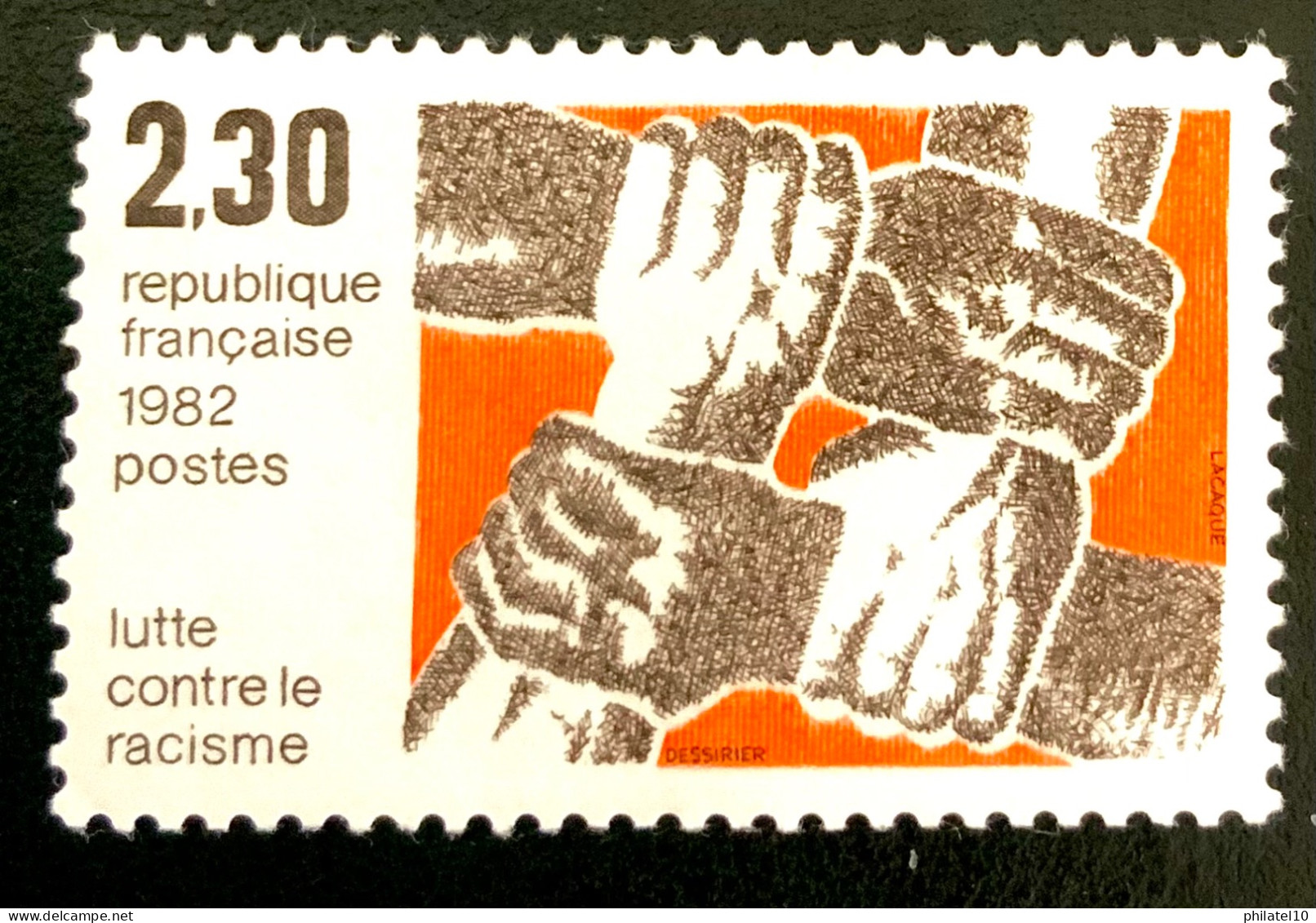 1982 FRANCE N 2204 LUTTE CONTRE LE RACISME - NEUF** - Unused Stamps