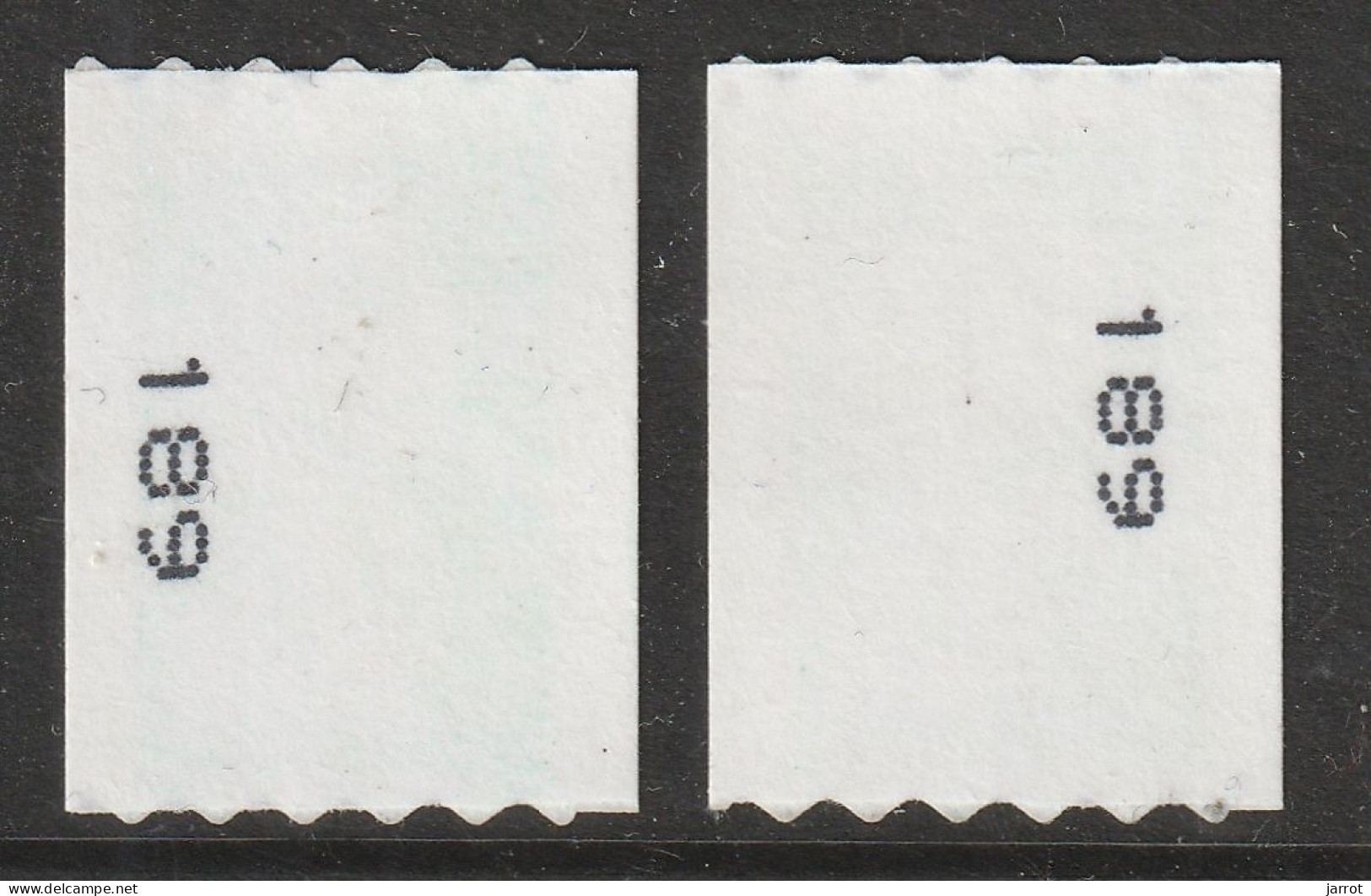 Roulette Marianne Lettre Verte Avec Numéro Identique à Droite Et à Gauche - Unused Stamps