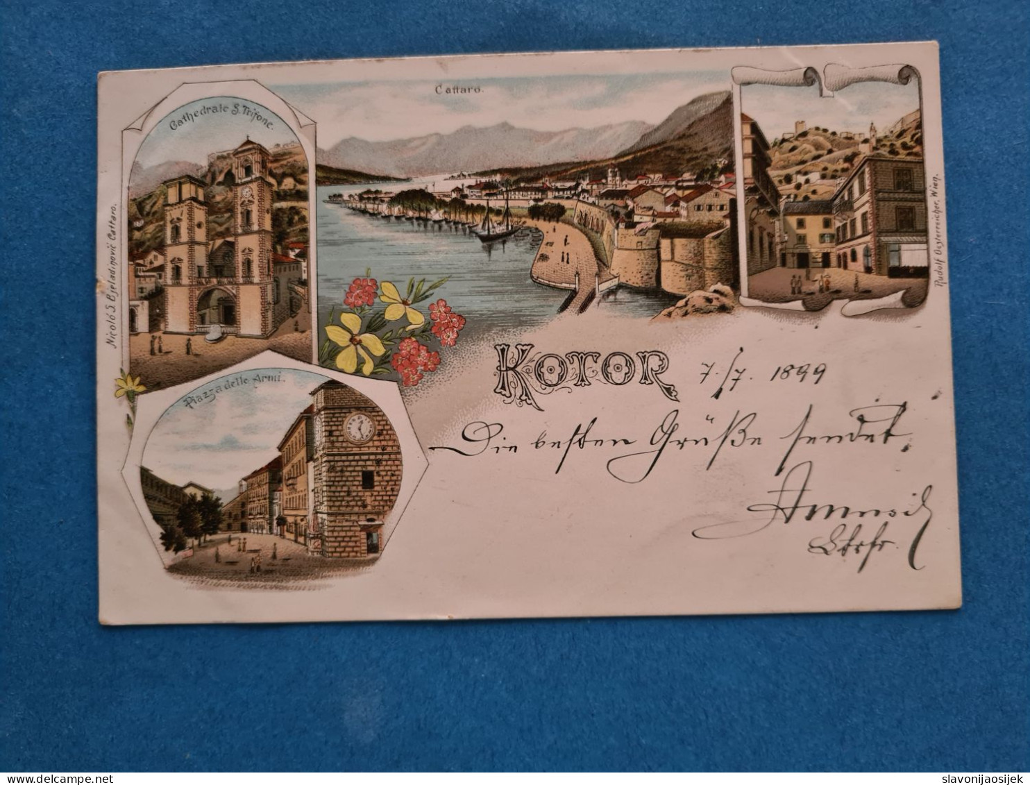 Ak-Montenegro, Kotor,gelaufen, 7.7.1899. - Montenegro