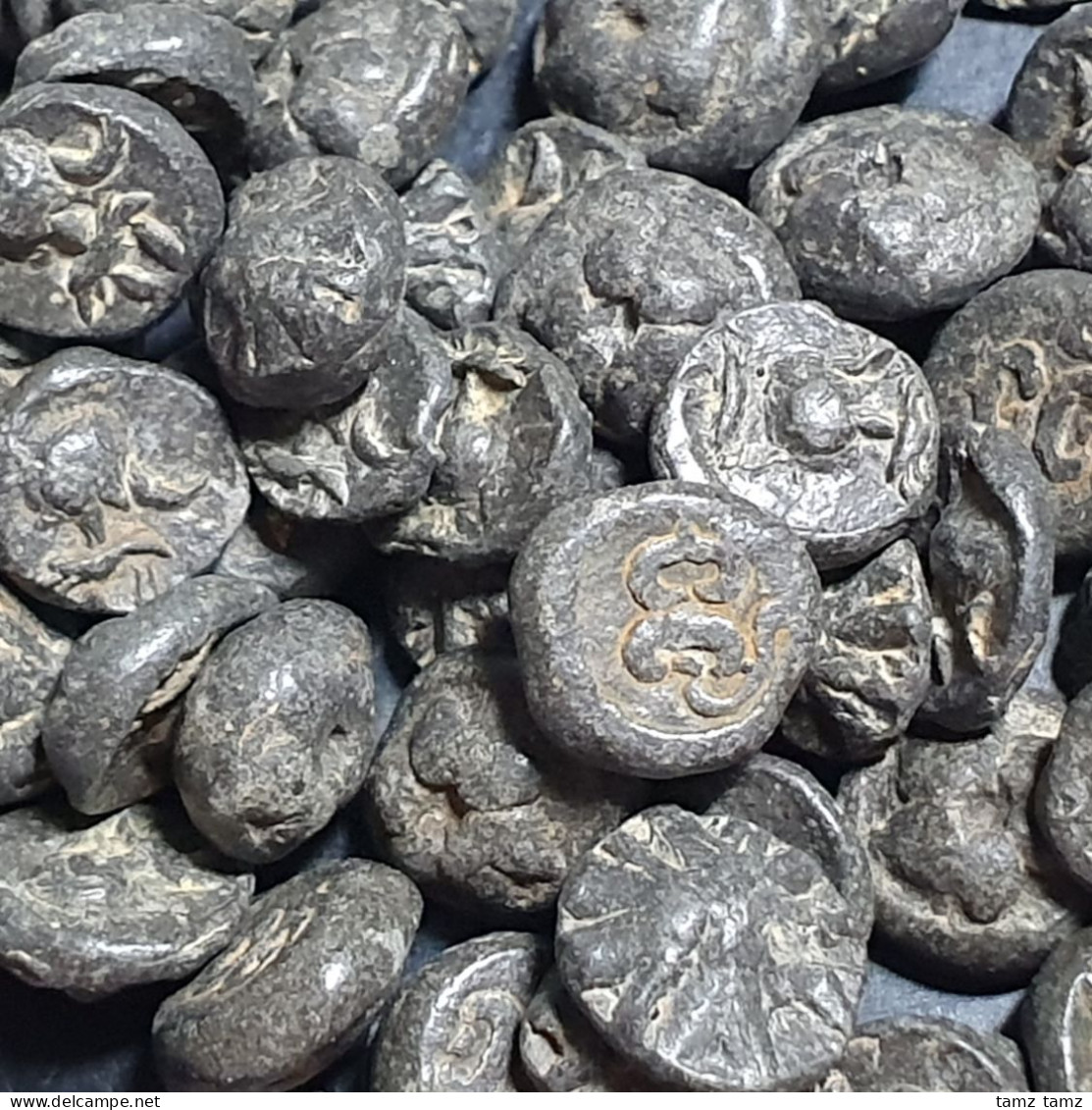 Srivijaya Kingdom Indonesia Tin Piloncitos Ca 9th-13th Century Type B - Indonesië