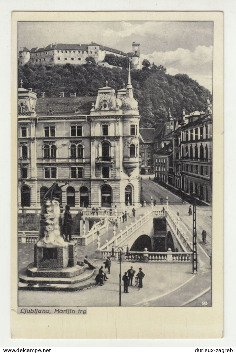 Ljubljana, Mairijin Trg Old Postcard Posted 1935 B240503 - Slovenia