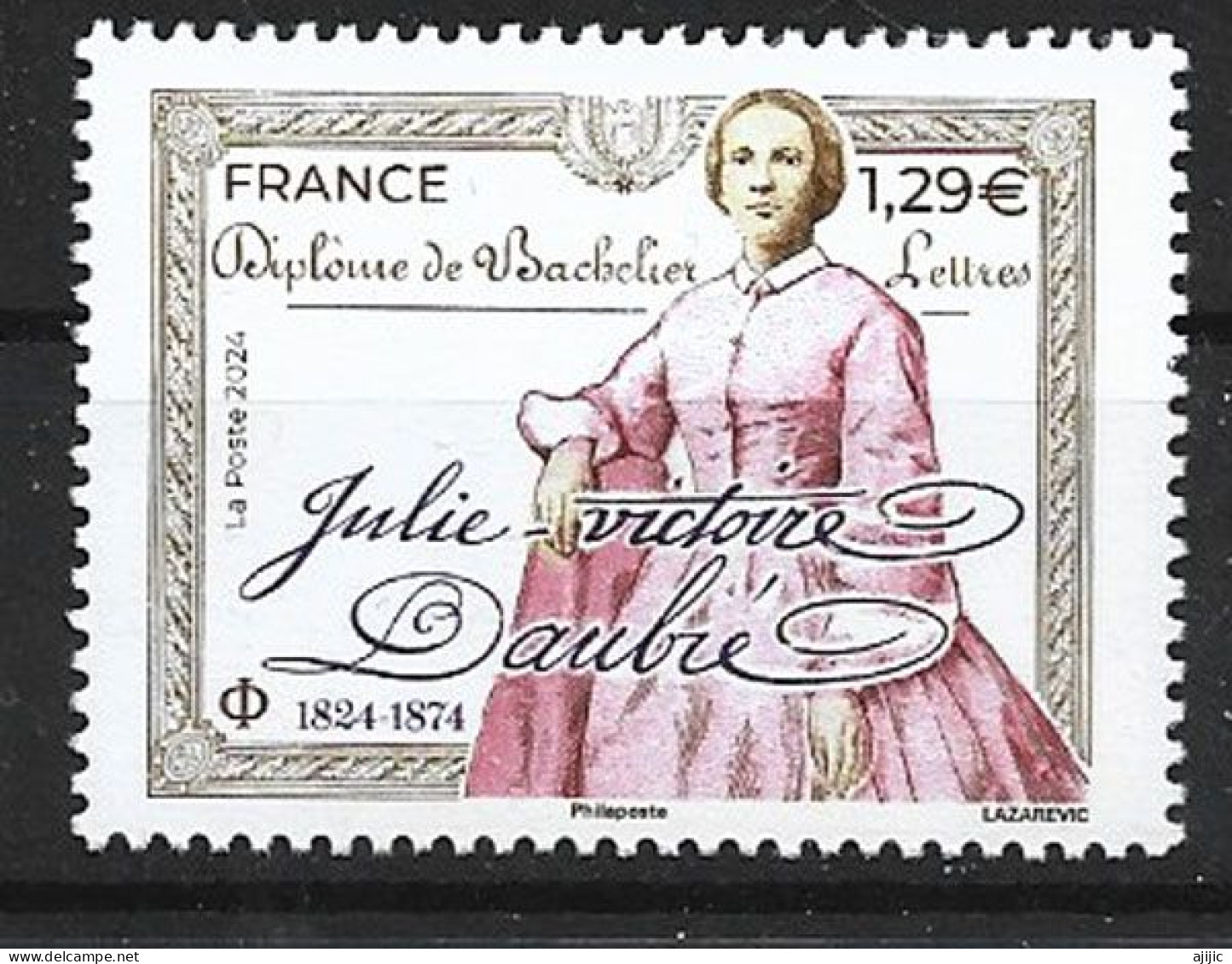 2024.  Julie-Victoire Daubié, Militante Des Droits Des Femmes,   Timbre Neuf ** - Neufs