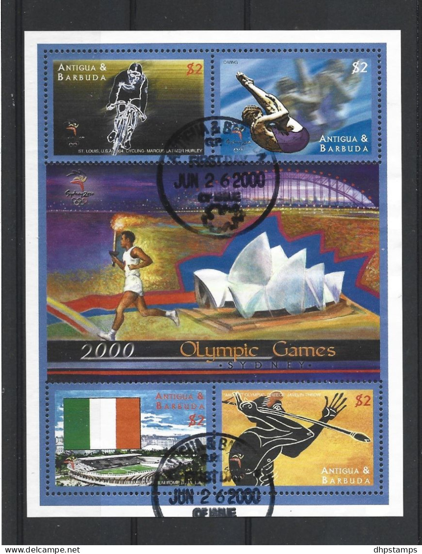 Antigua 2000 Ol. Games Sydney Sheet Y.T. 2664/2667 (0) - Antigua And Barbuda (1981-...)