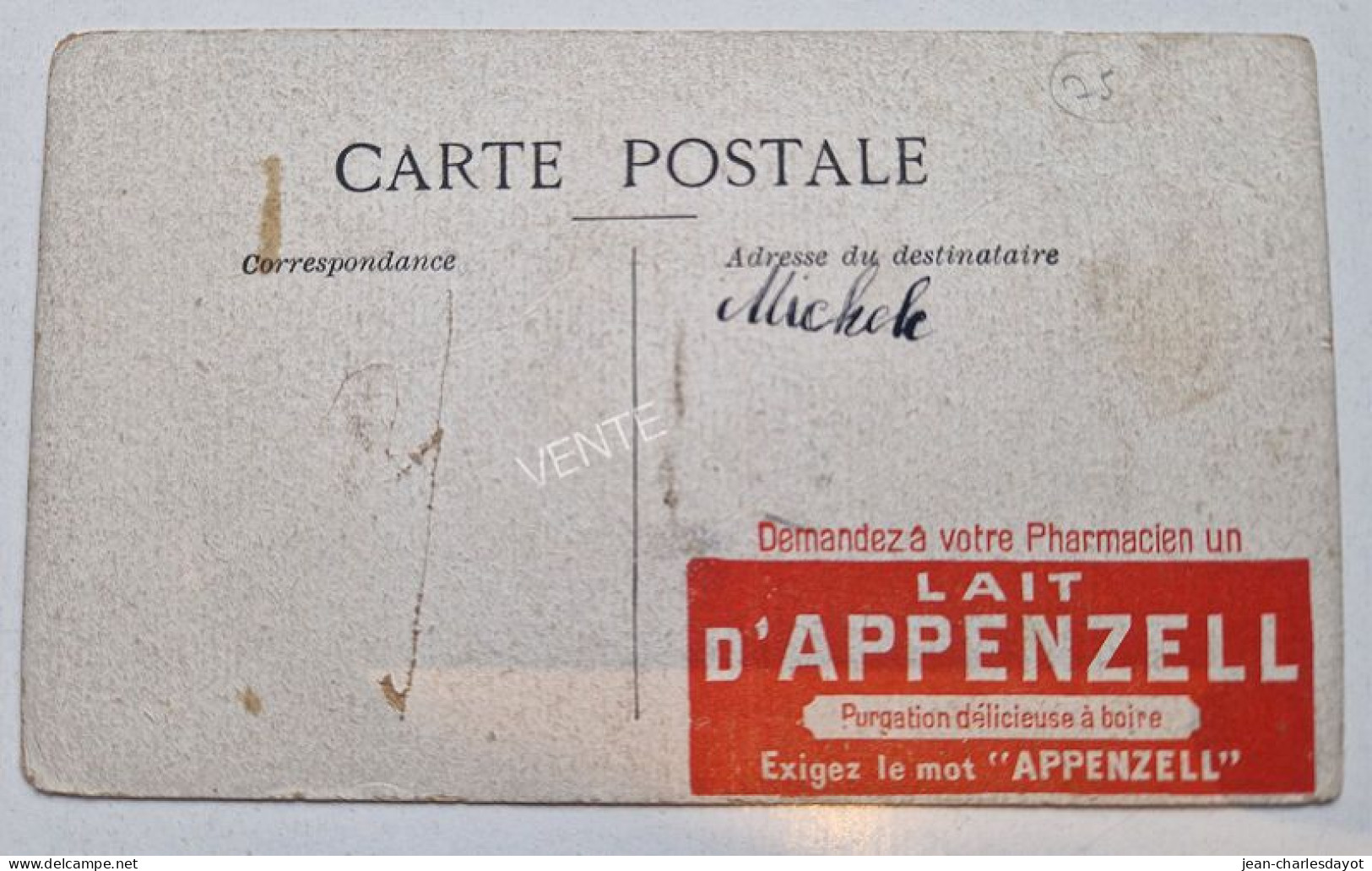 Carte Postale PARIS : Inondé Foule Quai Tuileries - Paris Flood, 1910
