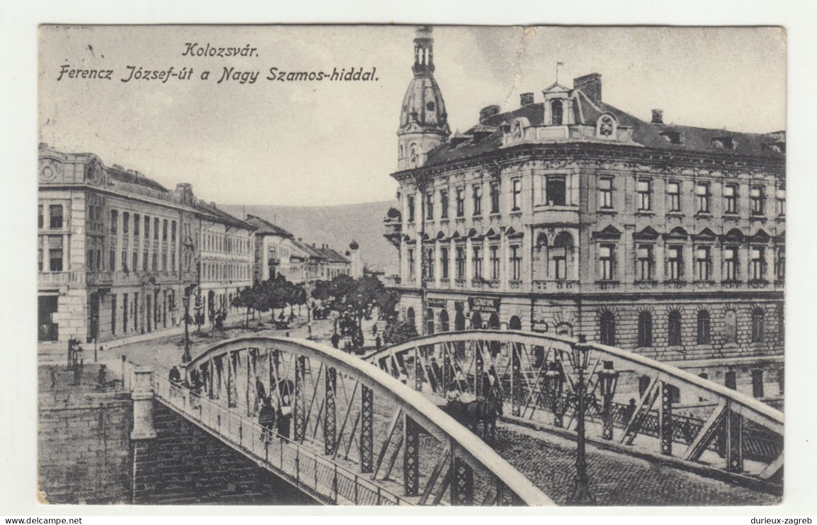 Kolozsvár; Ferenc József Utca Nagy Szamos-híddal Old Postcard Posted 1917 B240503 - Romania