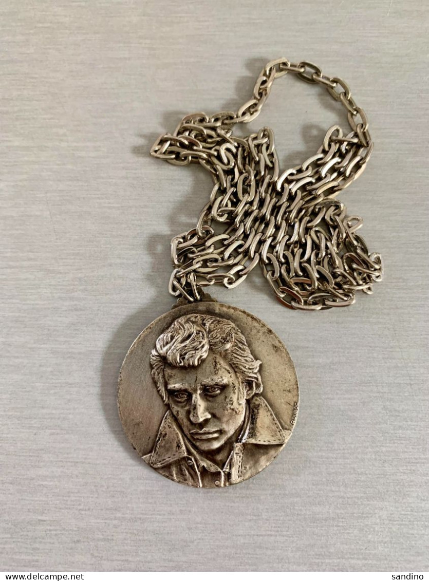 Médaille Johnny Hallyday, Graveur Duboc, Années 1970 - Other & Unclassified