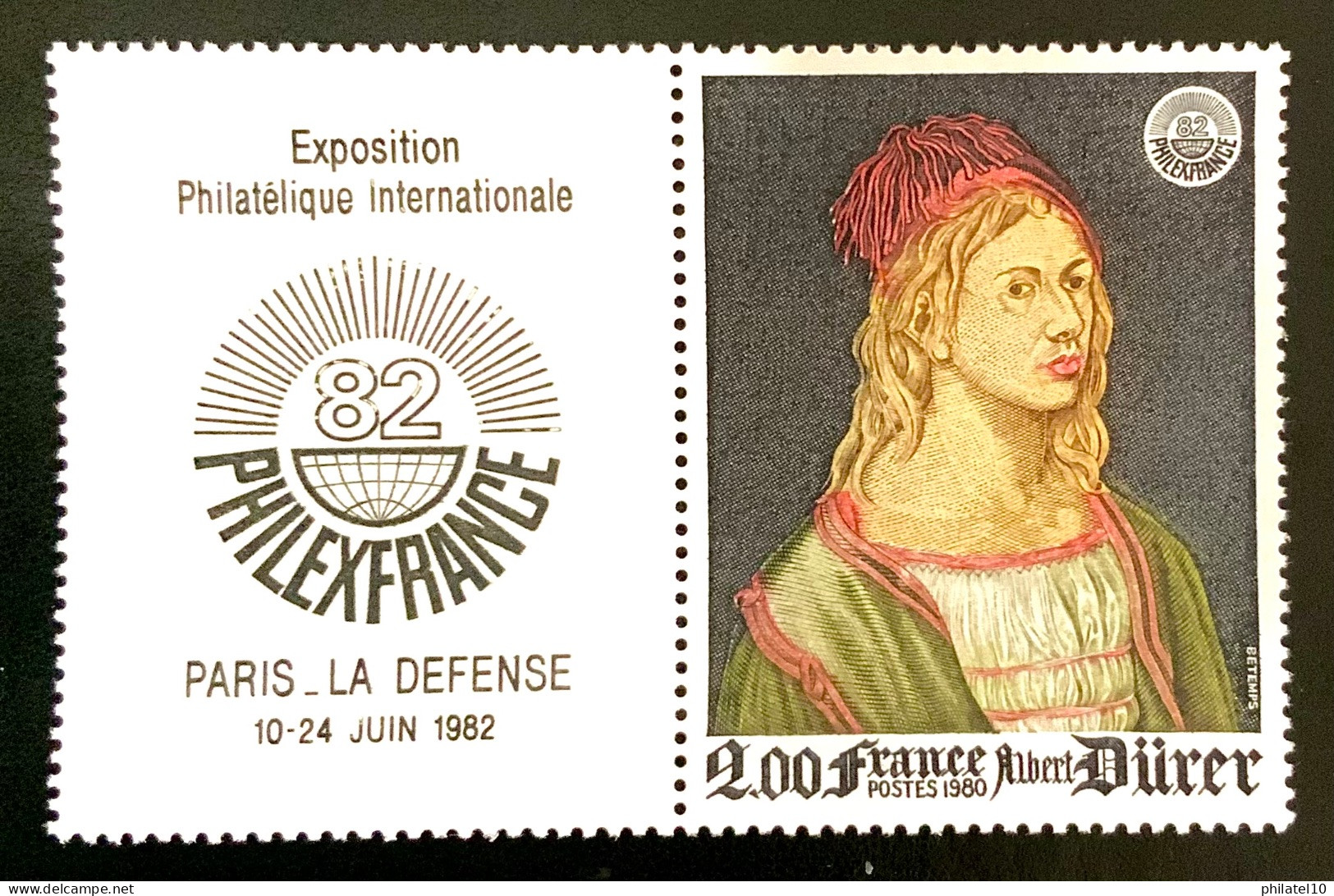 1980  FRANCE N 2090a PHILEXFRANCE 82 ALBERT DURER - NEUF** - Ongebruikt