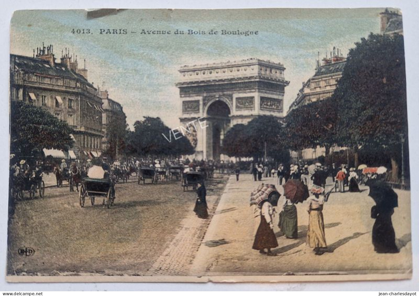 Carte Postale PARIS : Avenue Du Bois De Boulogne - Triumphbogen