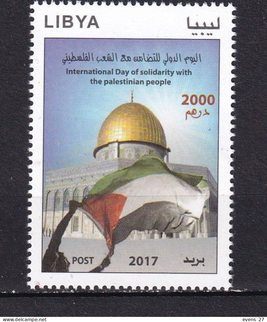 LIBYA-2017-SOLIDARITY WITH THE PALESTINIAN PEOPLE,-MNH. - Nuevos