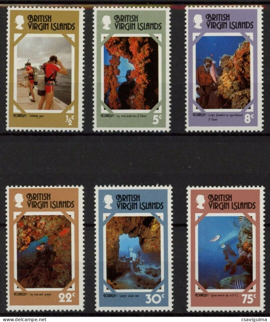 Br Virgin Island - 1986 - Tourist Publicity - Yv 325/30 - Andere & Zonder Classificatie