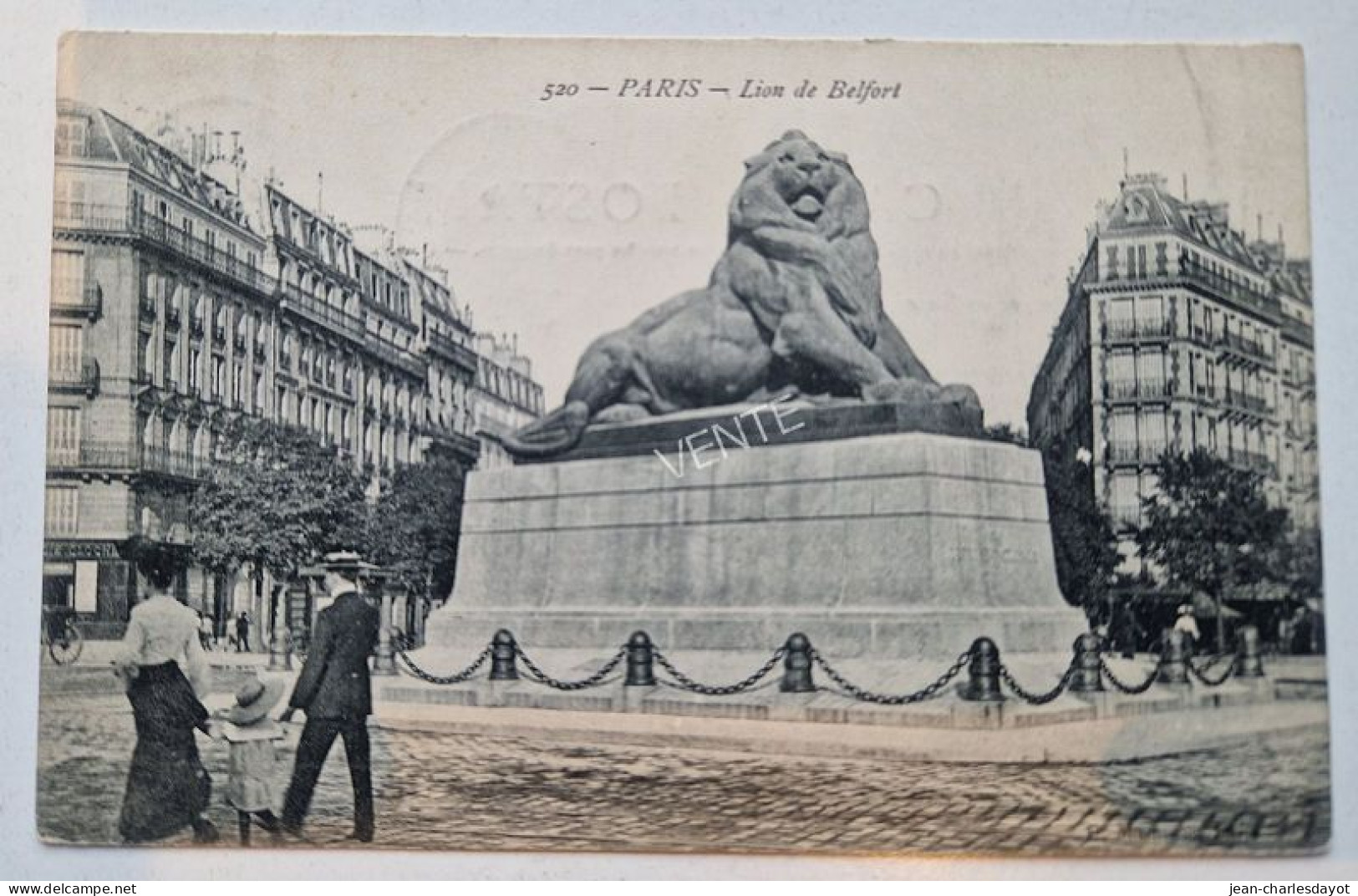 Carte Postale PARIS : Lion De Belfort - Andere Monumenten, Gebouwen