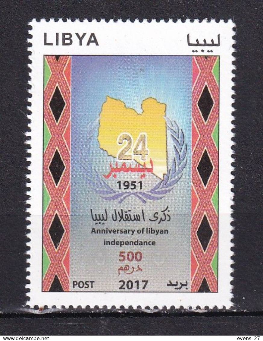LIBYA-2017-ANNIVERSARY OF LIBYAN INDEPENDENCE,-MNH. - Neufs