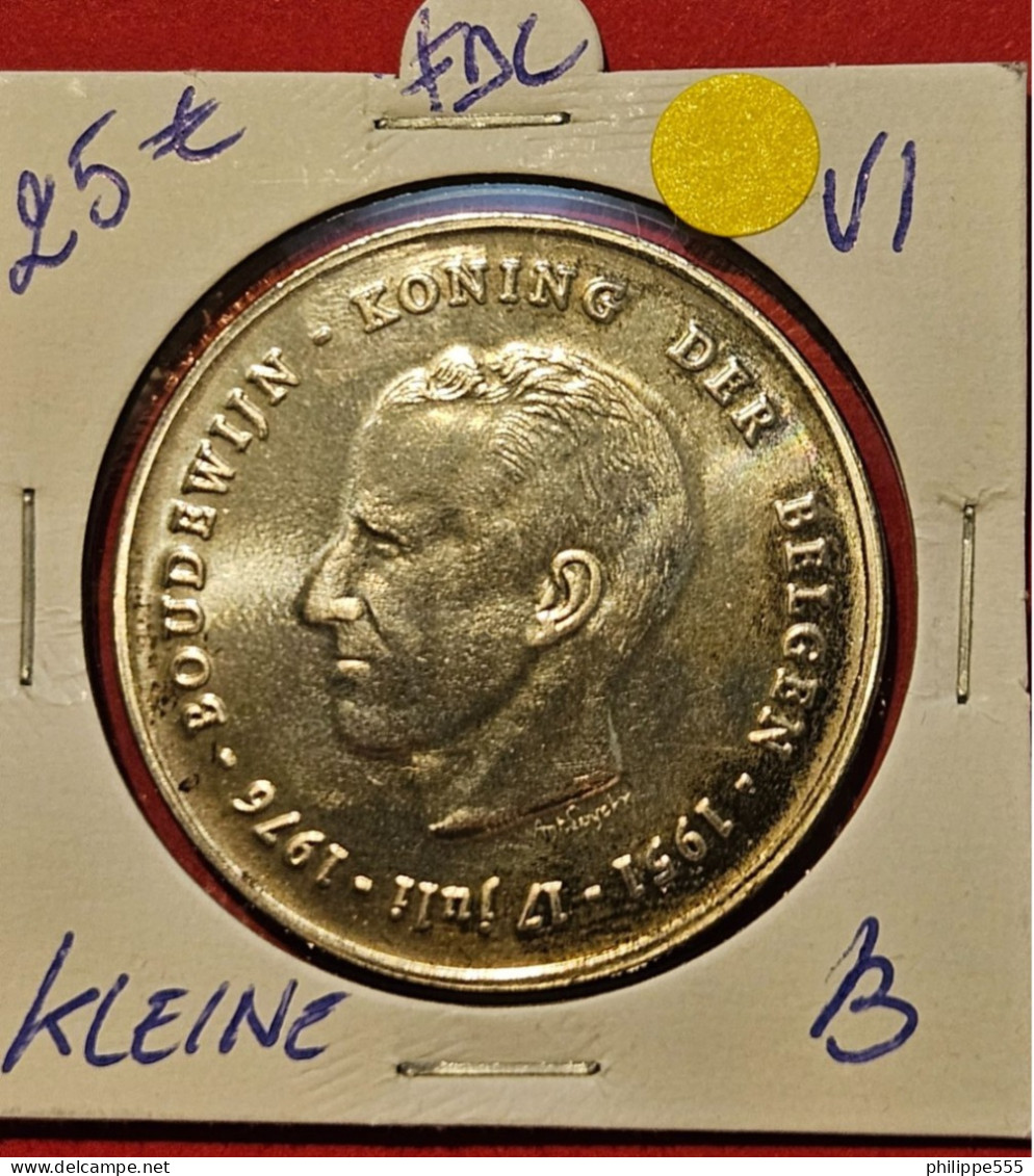 250 Fr 1976 Vlaams Met Kleine B - 250 Francs