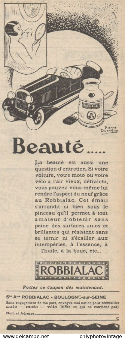 ROBBIALAC - Beauté... - Pubblicità D'epoca - 1928 Old Advertising - Advertising