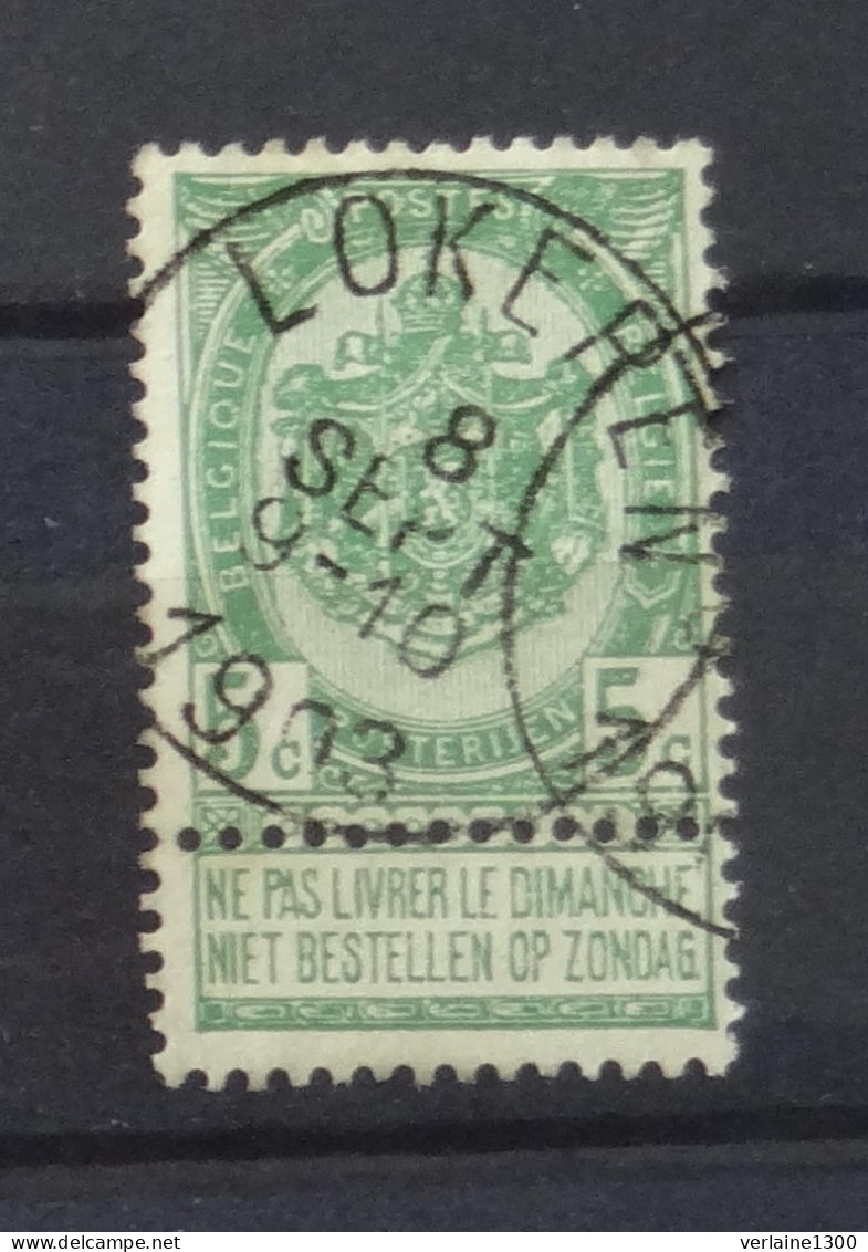 56 Avec Belle Oblitération Lokeren - 1893-1907 Coat Of Arms