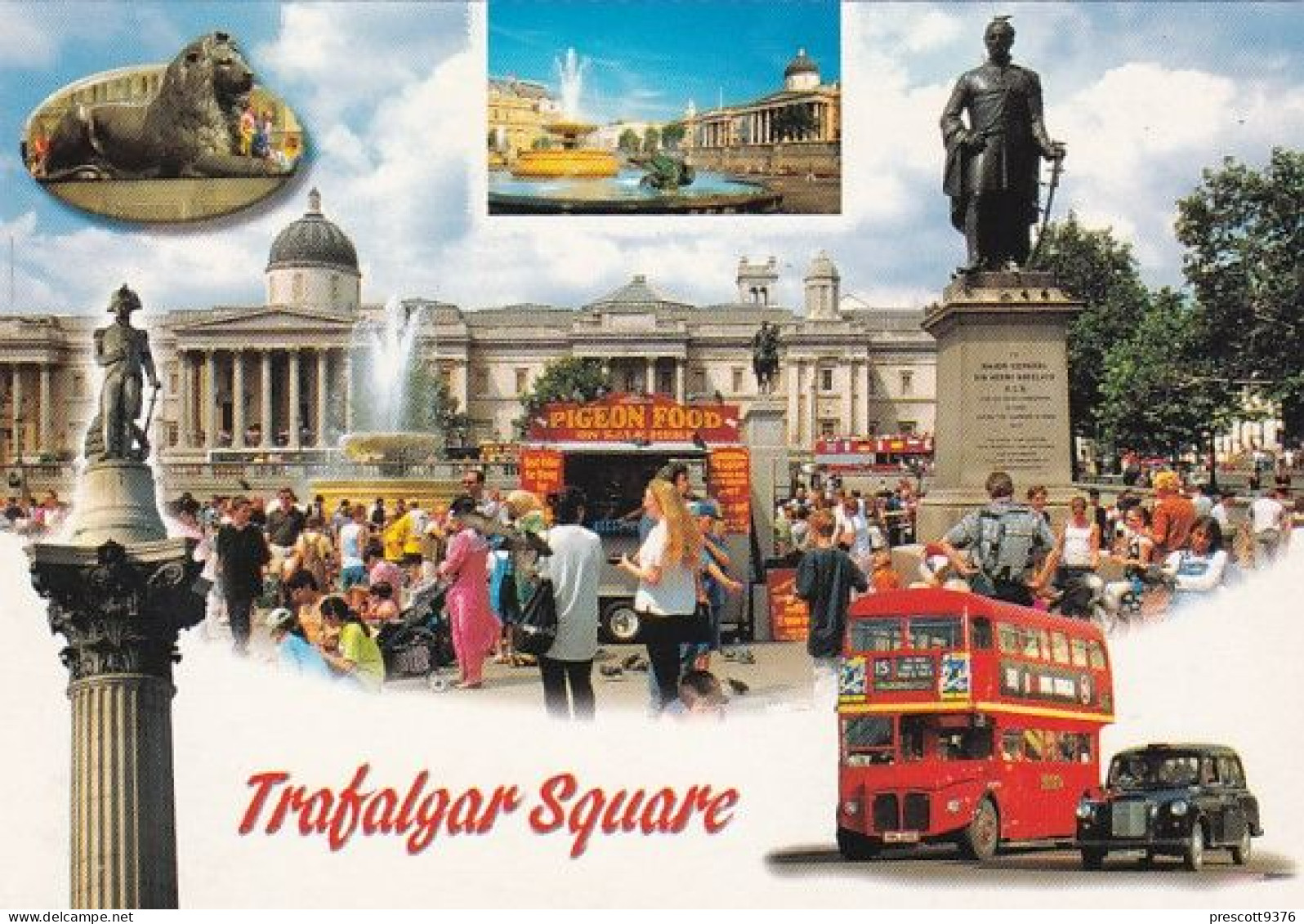 Trafalgar Square Multiview - London  - Unused Postcard - LO1 - Andere & Zonder Classificatie