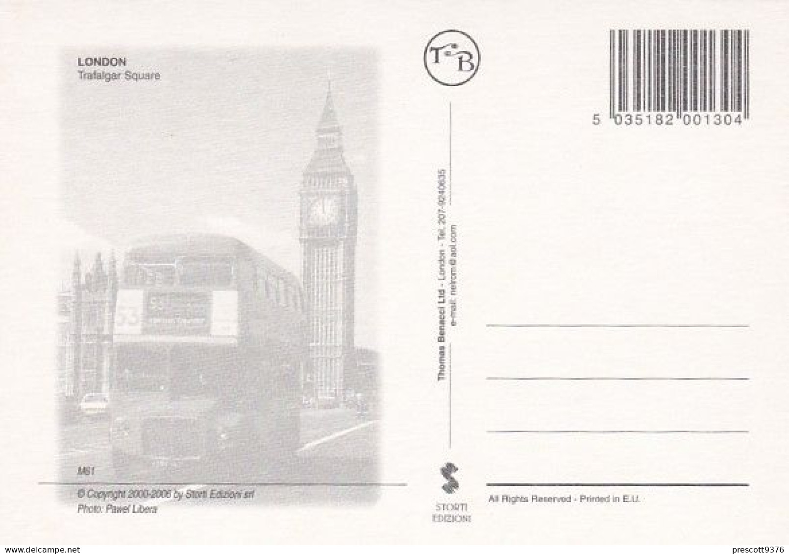 Trafalgar Square Multiview - London  - Unused Postcard - LO1 - Andere & Zonder Classificatie