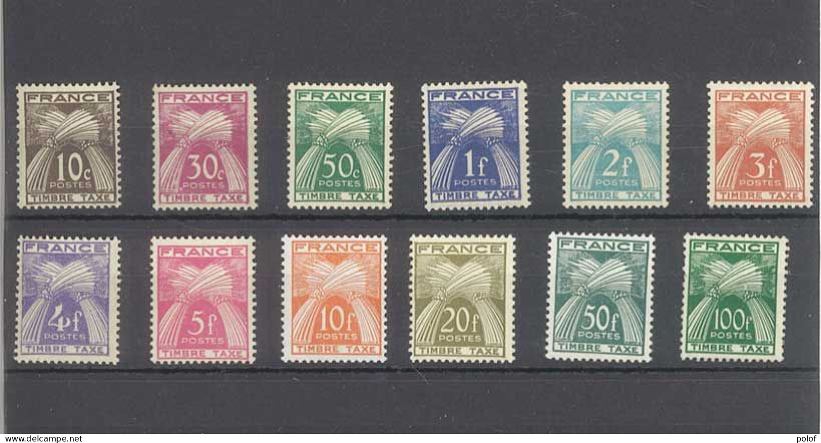 TAXE - Timbre Taxe - Série Yvert 78 à 89 De 12 Timbres Neufs Sans Trace De Charnière Sauf TC Sur Yvert 87- - 1859-1959 Mint/hinged