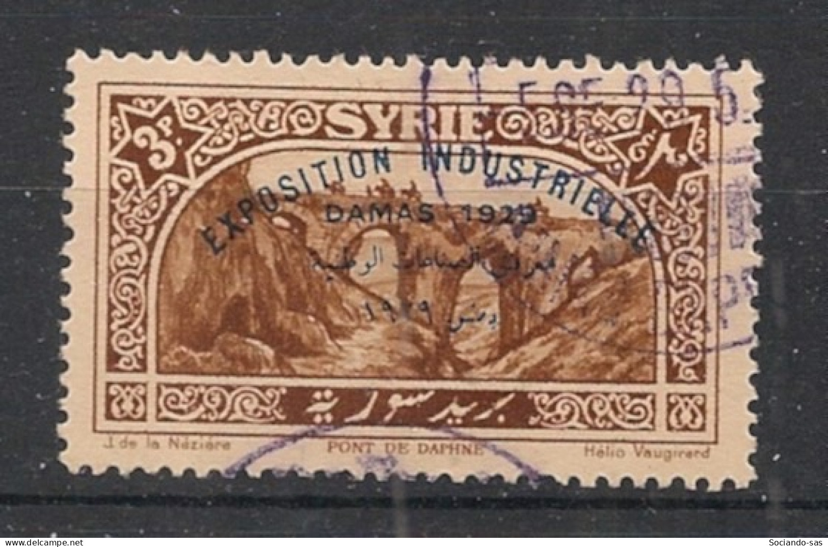 SYRIE - 1929 - N°YT. 195 - Exposition De Damas 3pi - Oblitéré / Used - Gebruikt