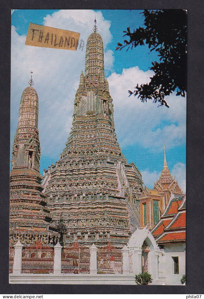 THAILAND - Postcard Sent Via Air Mail From Thailand To Italy, Nice Franking / 2 Scans - Thailand