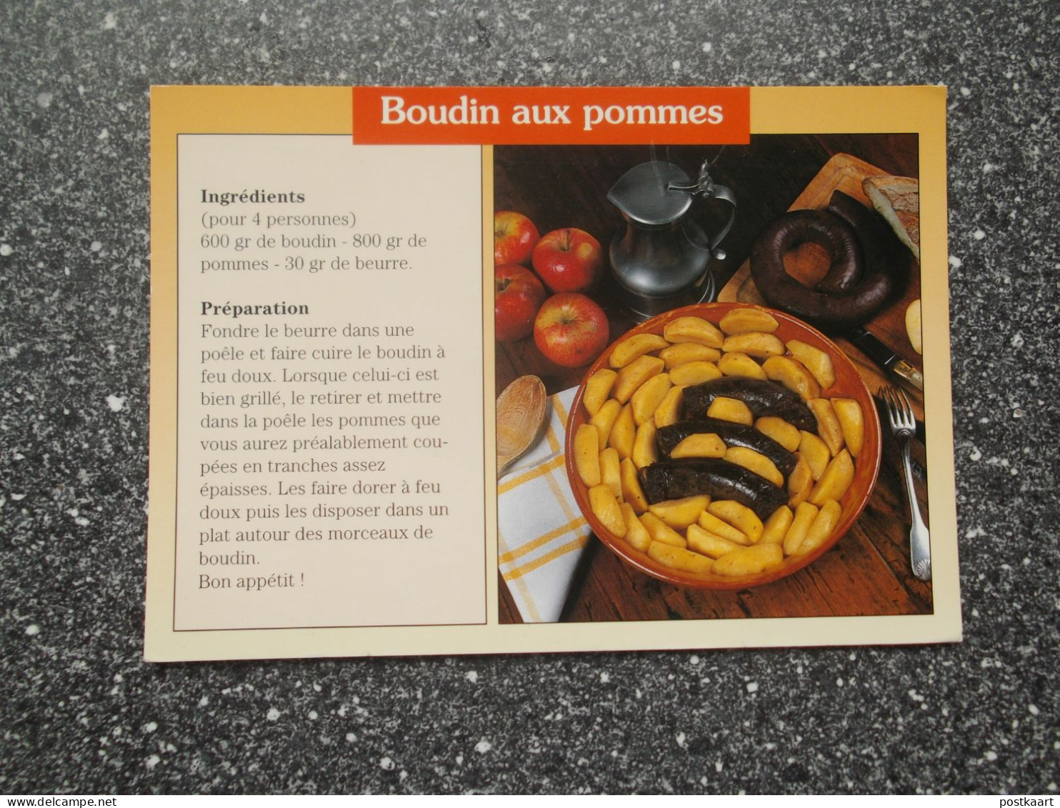 BOUDIN AUX POMMES - Recepten (kook)