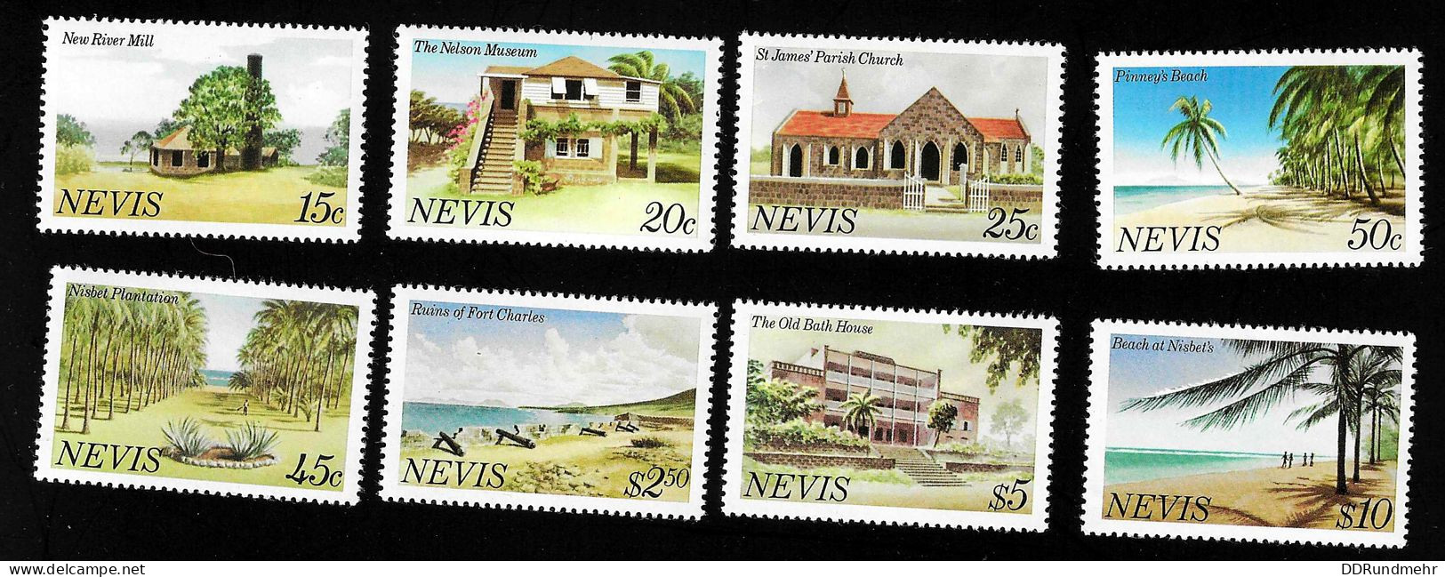 Lot Nevis Landschaften Sights Xx MNH - St.Kitts And Nevis ( 1983-...)