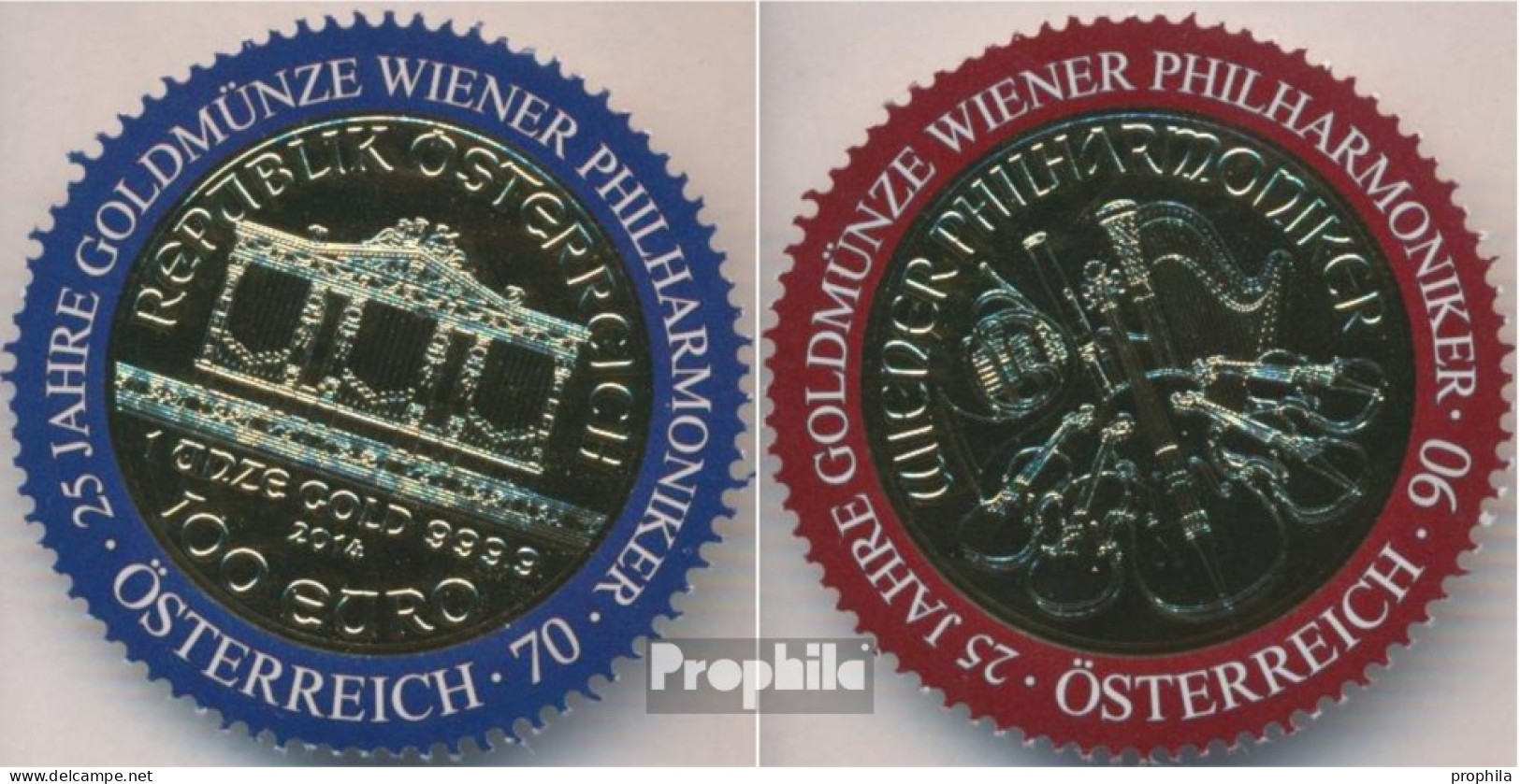 Österreich 3170-3171 (kompl.Ausg.) Postfrisch 2014 Goldmünze - Unused Stamps
