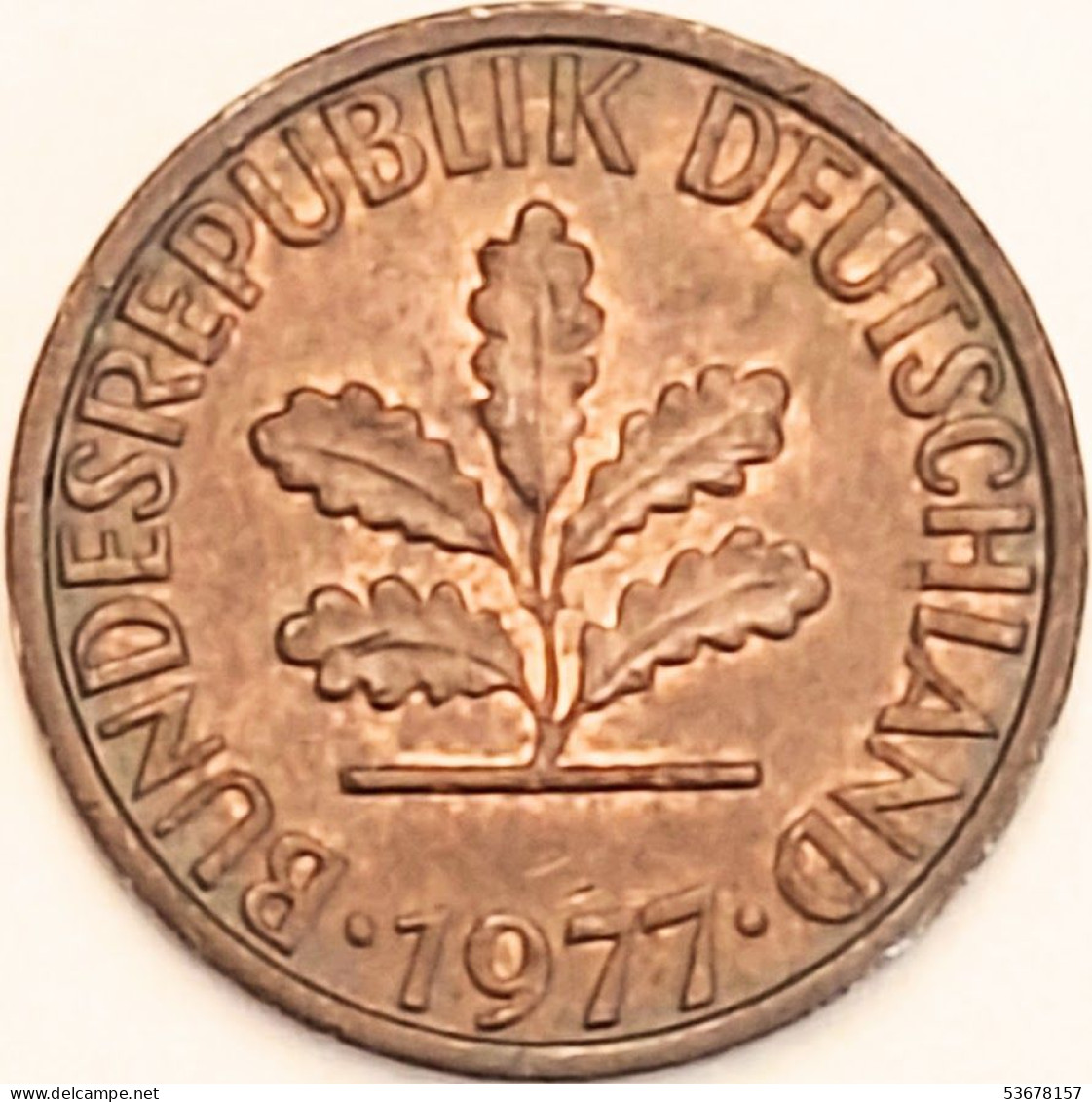 Germany Federal Republic - Pfennig 1977 F, KM# 105 (#4472) - 1 Pfennig