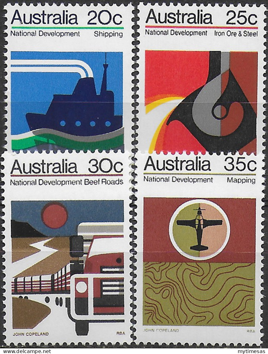 1973 Australia National Development 4v. MNH Michel N. 522/25 - Other & Unclassified