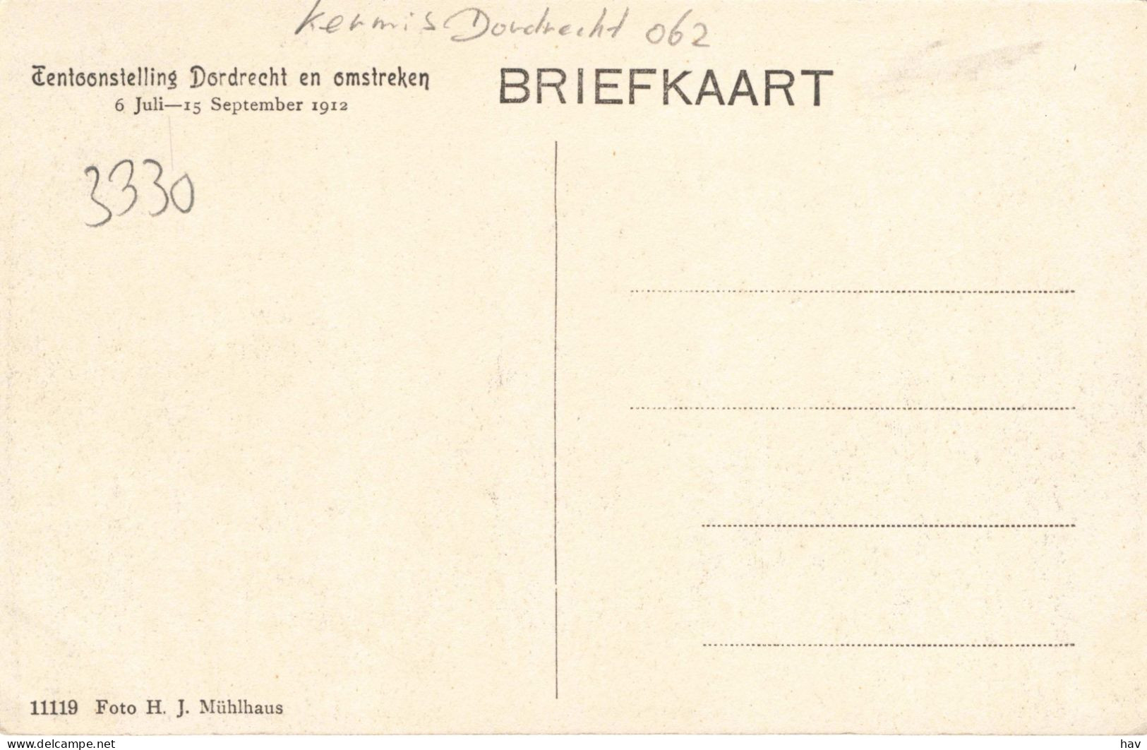 Dordrecht Tentoonstelling 1912 Een Jolige Dag 3330 - Dordrecht