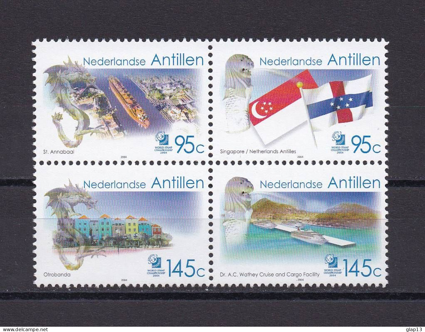ANTILLES NEERLANDAISES 2004 TIMBRE N°1459/62 NEUF** EXPOSITION - Antilles