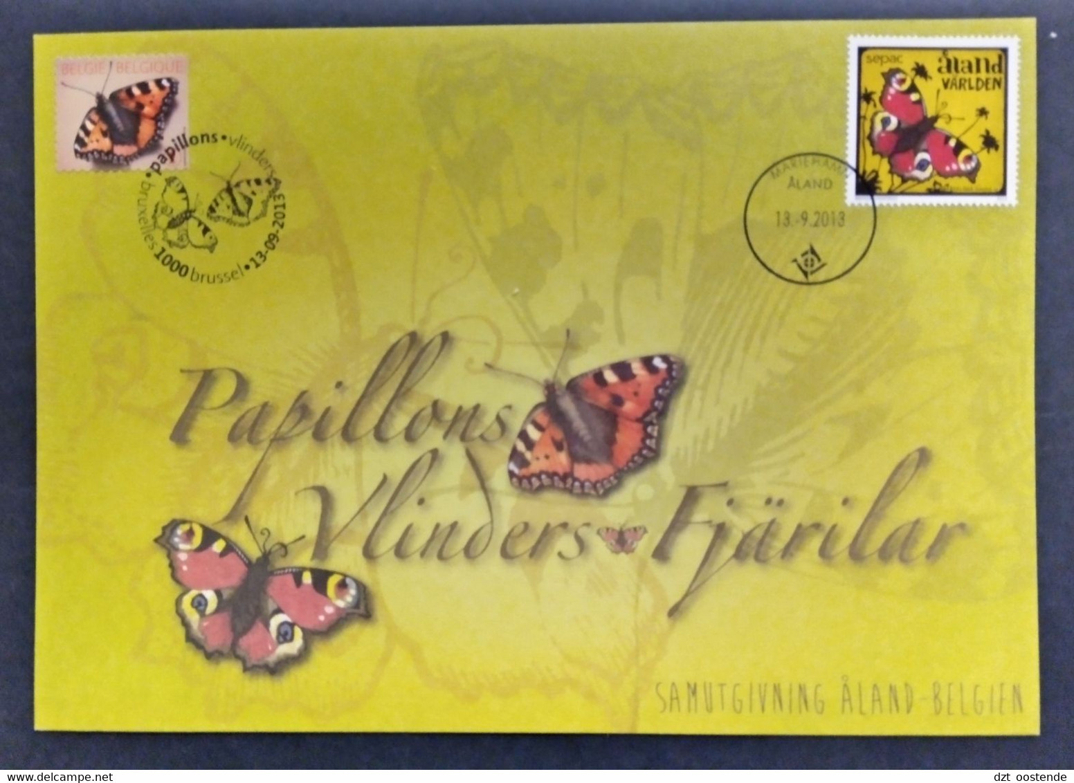 BELGIE HERDENKINGSKAART 4321 - Souvenir Cards - Joint Issues [HK]