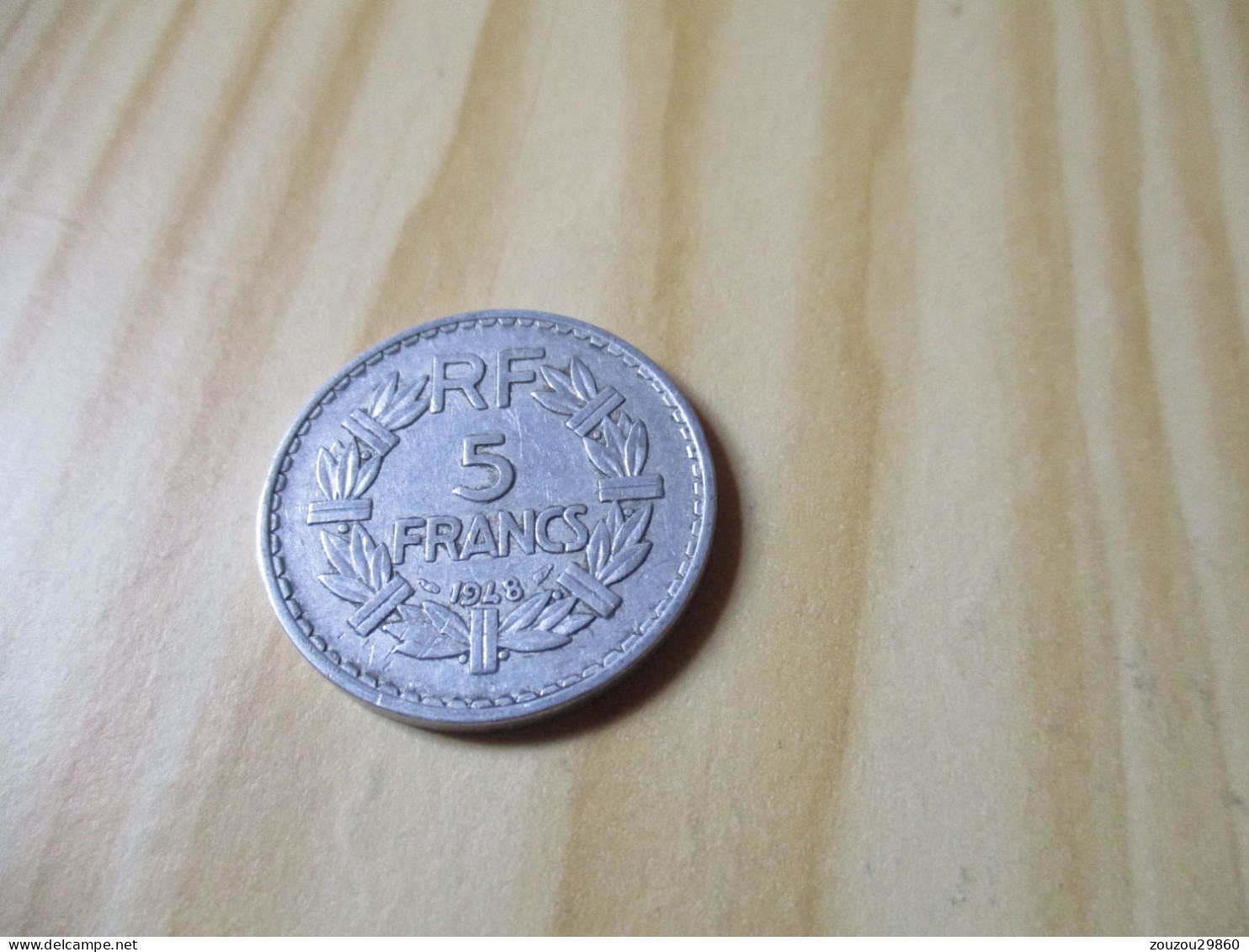 France - 5 Francs Lavrillier 1948 Alu.N°870. - 5 Francs