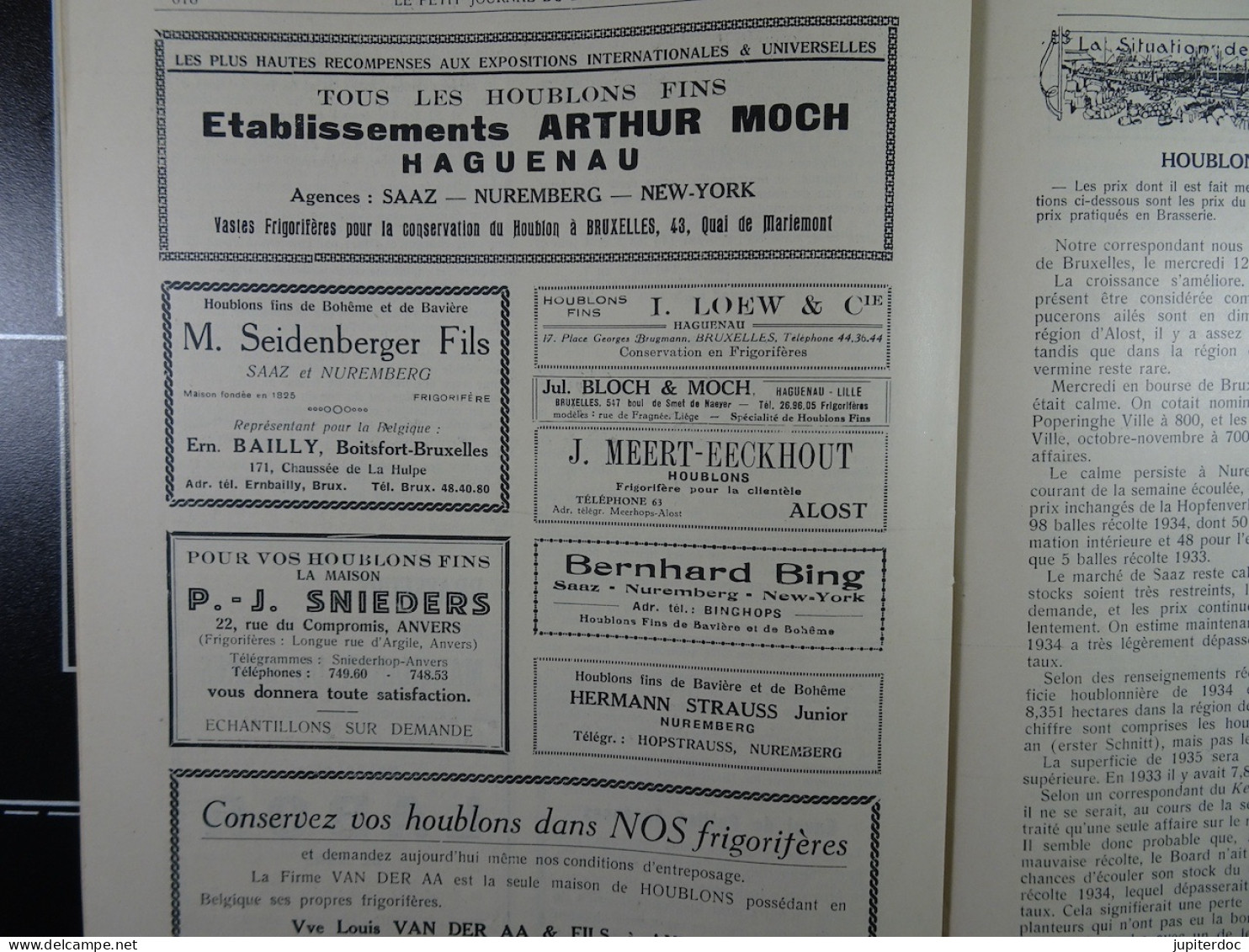 Le Petit Journal Du Brasseur N° 1829 De 1935 Pages 602 à 624 Brasserie Belgique Bières Publicité Matériel Brouwerij - 1900 - 1949