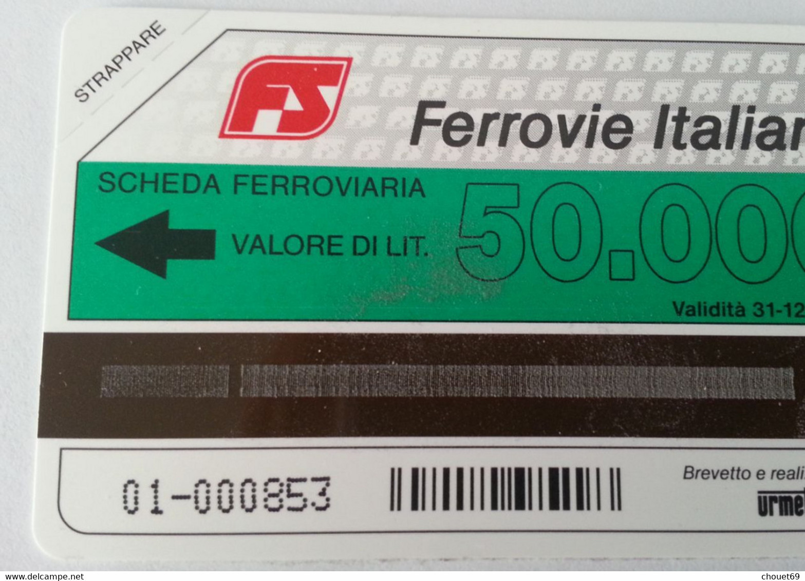 FS Ferrovie Italiane Scheda Ferroviaria In Train 50000 Urmet NEUVE MINT Ferrovie (D0415 - Sonderzwecke
